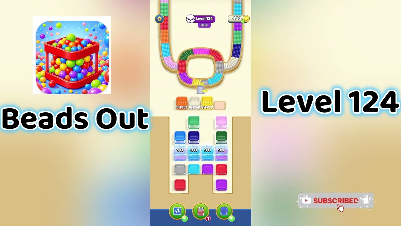🎮 Beads Out Level 124 Walkthrough 🧩 | Tricky Bead Puzzle Solution | Mini Boss