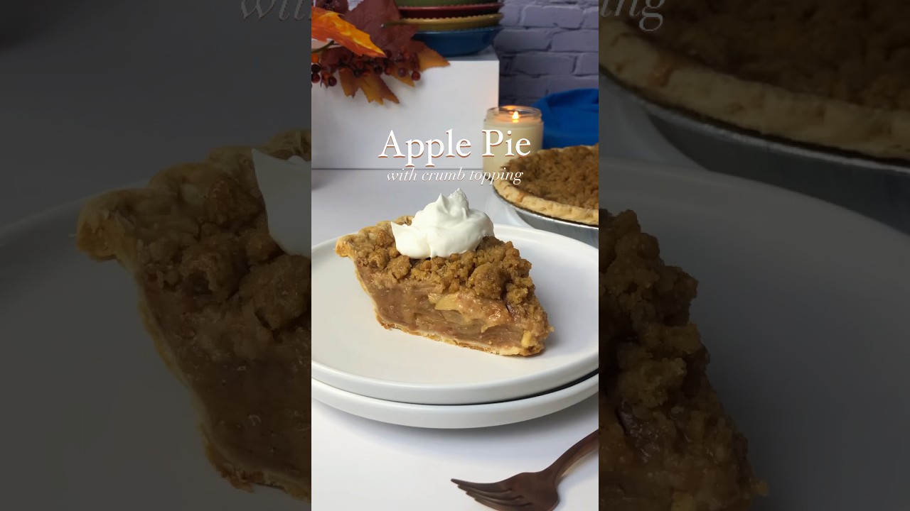 Dutch Apple Pie 🥧 #applepie #halloweenwithshorts