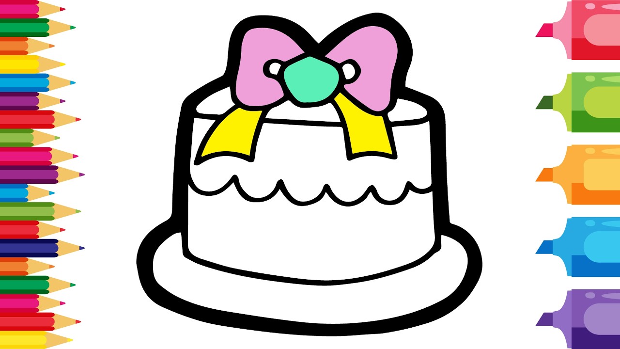 How to draw a Birthday Cake | Step by Step Easy
