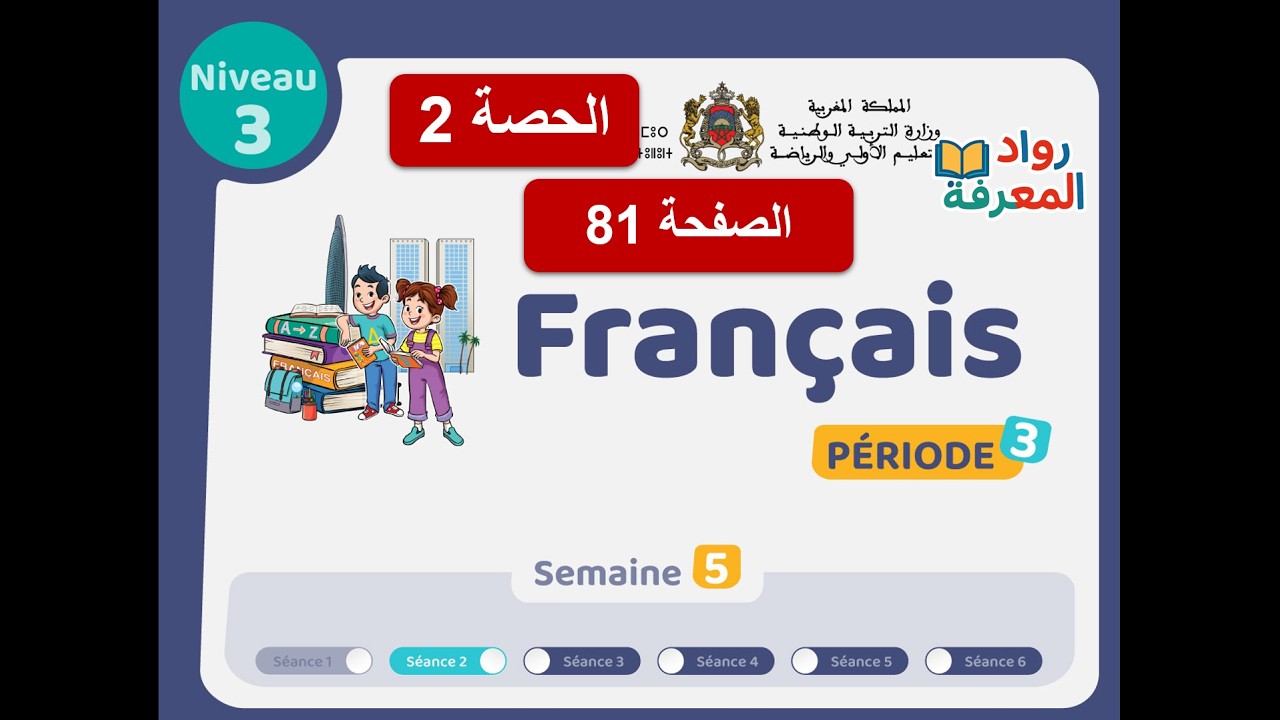 اللغة الفرنسية – المستوى الثالث | تدبير الرائز الشفوي | الصفحة 81 | الحصة 2 | الأسبوع 5 | المرحلة 3