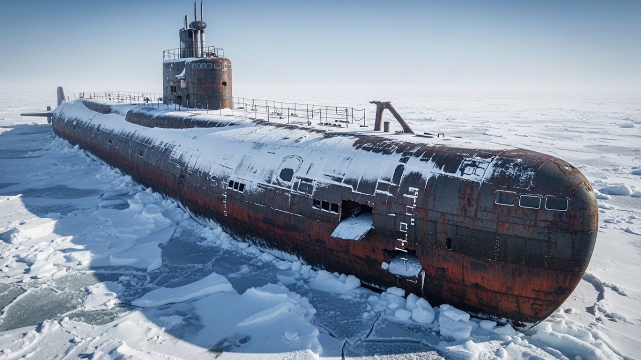 Abandoned USS Nautilus Nuclear Submarine Covered in Ice | Amazing Restoration Project main