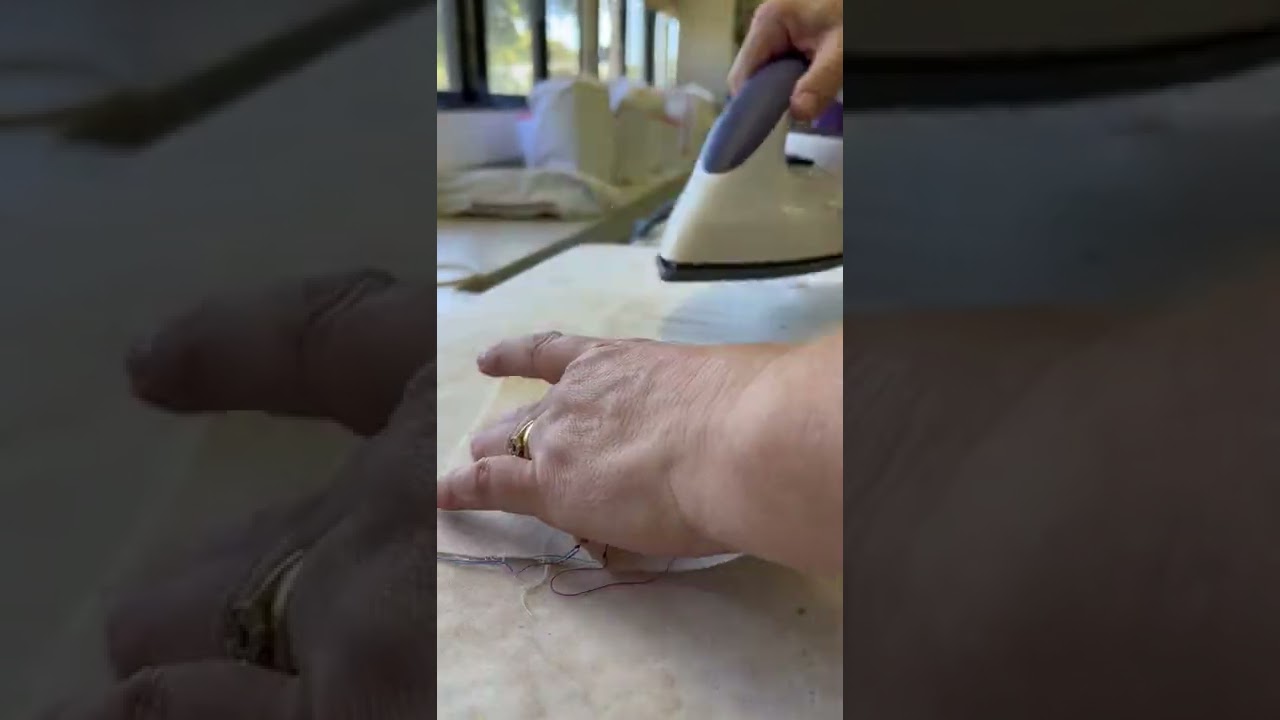 pressing a closed seam