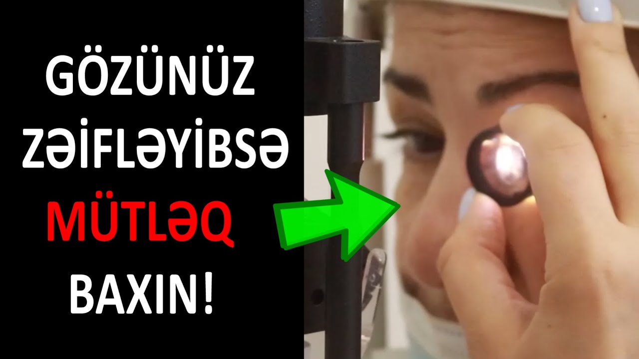 Gözünüz zəifləyibsə  - BU üsulu yoxlayın!