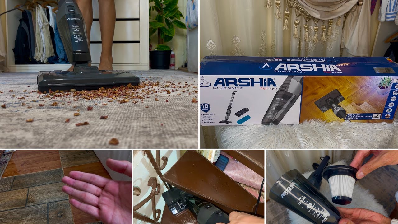 معقول بالسعر ده تكنس وتمسح السجاد والأرضيات! رڤيو كامل لمكنسة أرشيا