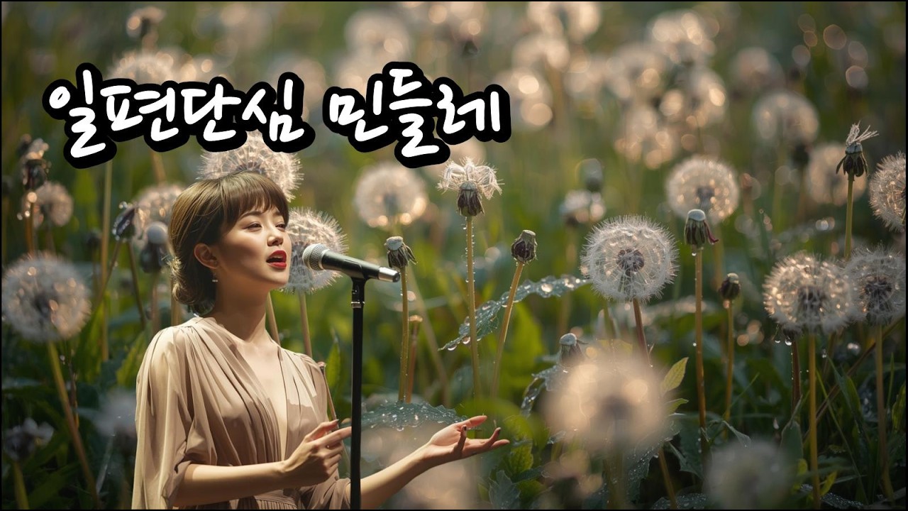 🎤감성트로트[일편단심 민들레] | 빗소리만 들어도 당신인 줄 알았습니다... 가슴 절절한 트롯 한 가락 - KPOP트롯