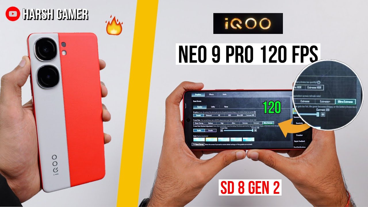 iQOO Neo 9 Pro 120FPS Pubg Test With FPS Meter, Heating & Battery Test | Shocked 😱
