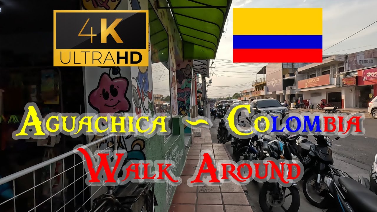 🇨🇴【4K 60fps】WALK - Aguachica  ~ Walking Tour - Colombia
