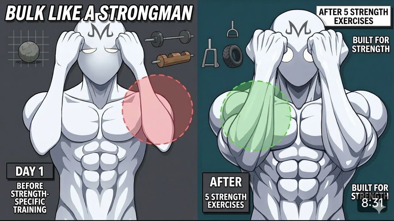 5 exercise that build a strong man in one week 💪