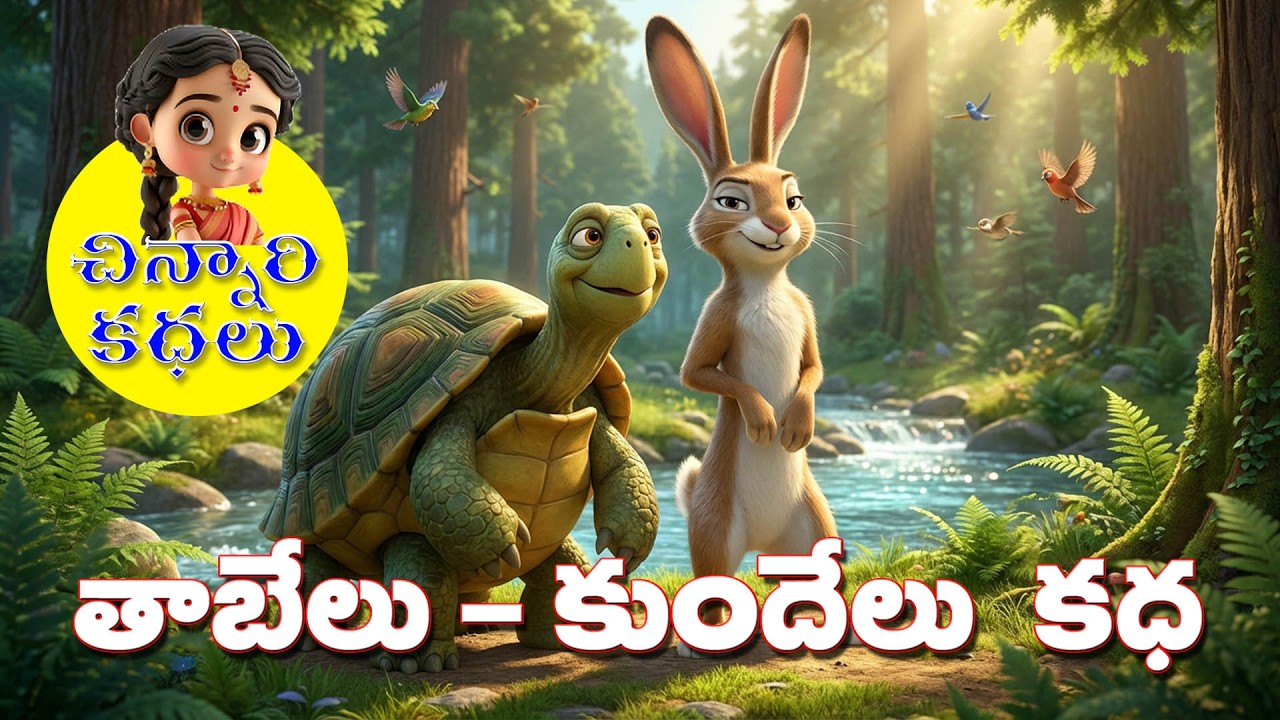 నెమ్మదిగా గెలిచిన తాబేలు 🐢I The Tortoise Who Won Slowly | Telugu Moral Story for Kids | New Twist