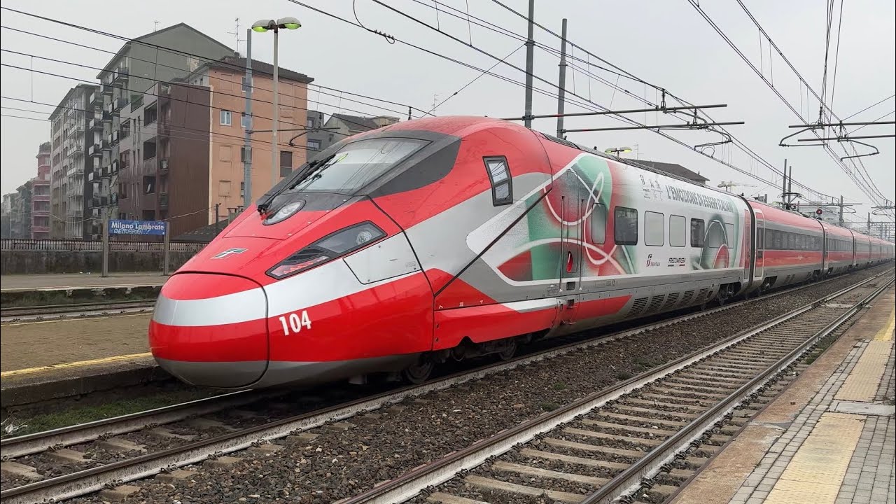 NEXT GENERATION FRECCIAROSSA 1000! Departure at Milano Lambrate with New Motor Sound! 