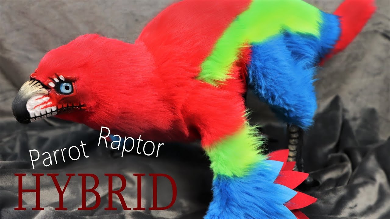 Making A Scarlet Macaw Raptor Hybrid || Creature Design Art Doll Tutorial