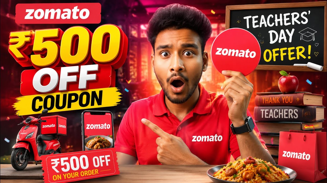 Zomato Coupon Code Today 🔥 Latest Zomato New Offer | Get Amazing Food Deals & Discounts 🍔🎉