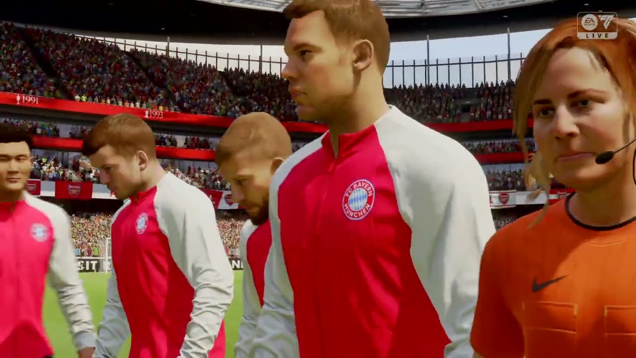 EA SPORTS FC 25 ( PS4 ) - Arsenal X Bayern de Munique - Champions League - Simulaçāo 
