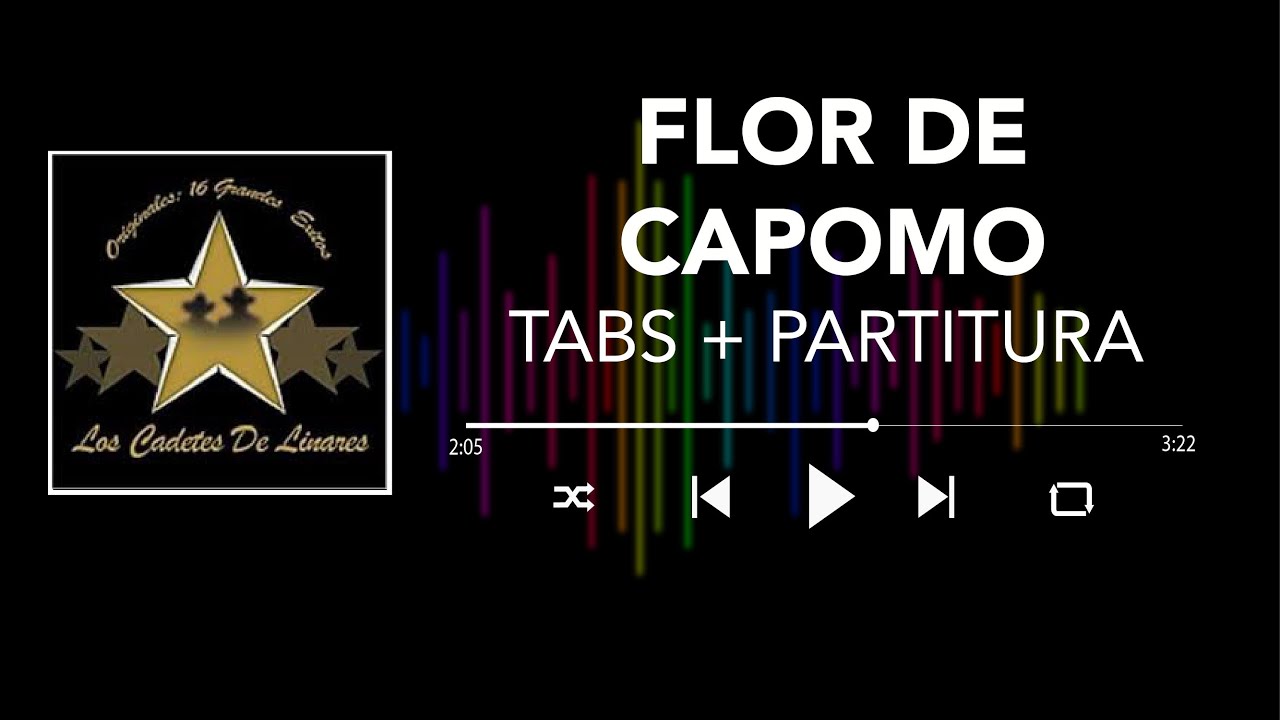 Los Cadetes de Linares - Flor de Capomo (Bass Cover/Tabs + Partitura + Acordes)