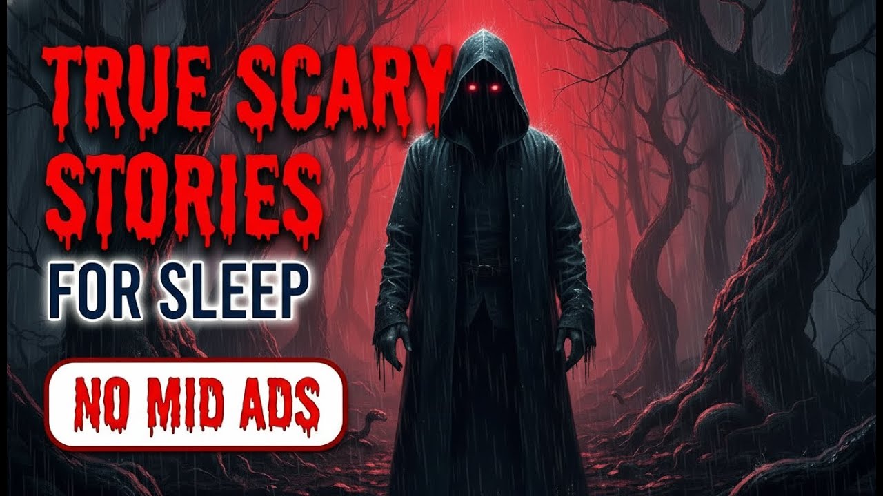 🛑 NO MID ADS 🛑 4+ HOURS of TRUE Scary Stories for Sleep | Gentle Rain | Black Screen | Vol.75