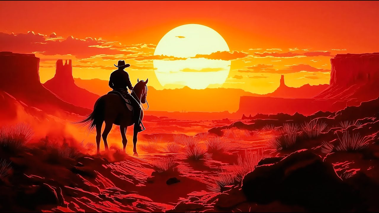Long Road | Western Ambient | Relaxing Wild West Guitar
