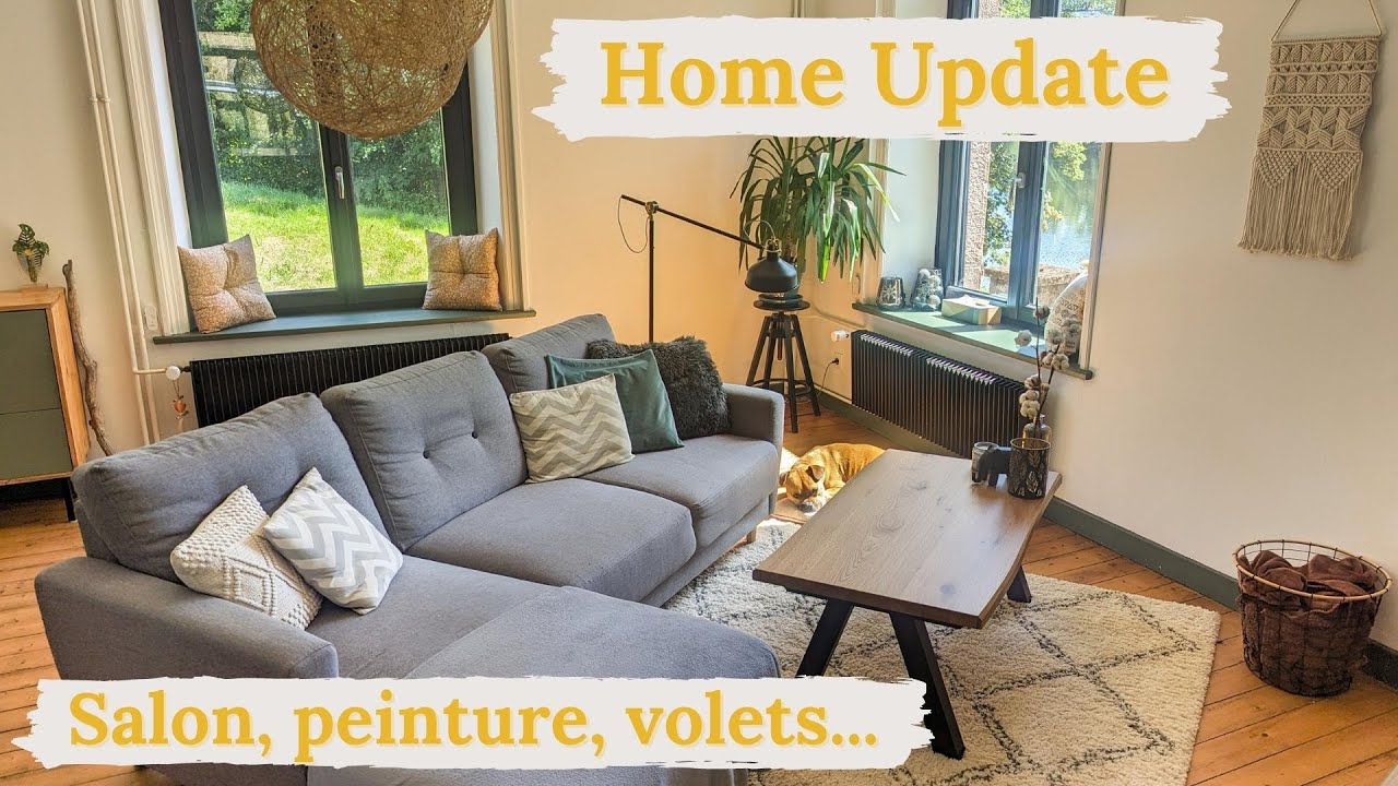 Ce qu'il s'est passé ces derniers mois dans la maison ! 🏡 Salon, peinture, jardin, volets...