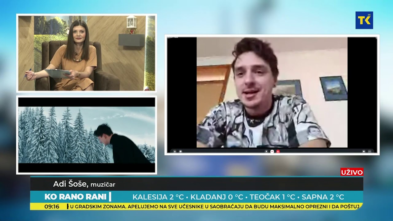 JUTARNJI PROGRAM RTV TK: ADI ŠOŠE 26 02 2021