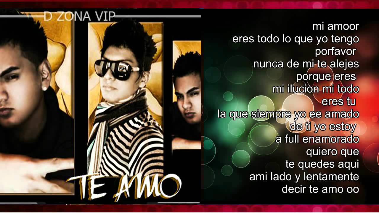 TE AMO - D' ZONA VIP (Con Letra) (Prod. Alexis El Especialista & Black Angel Music) Septiemb