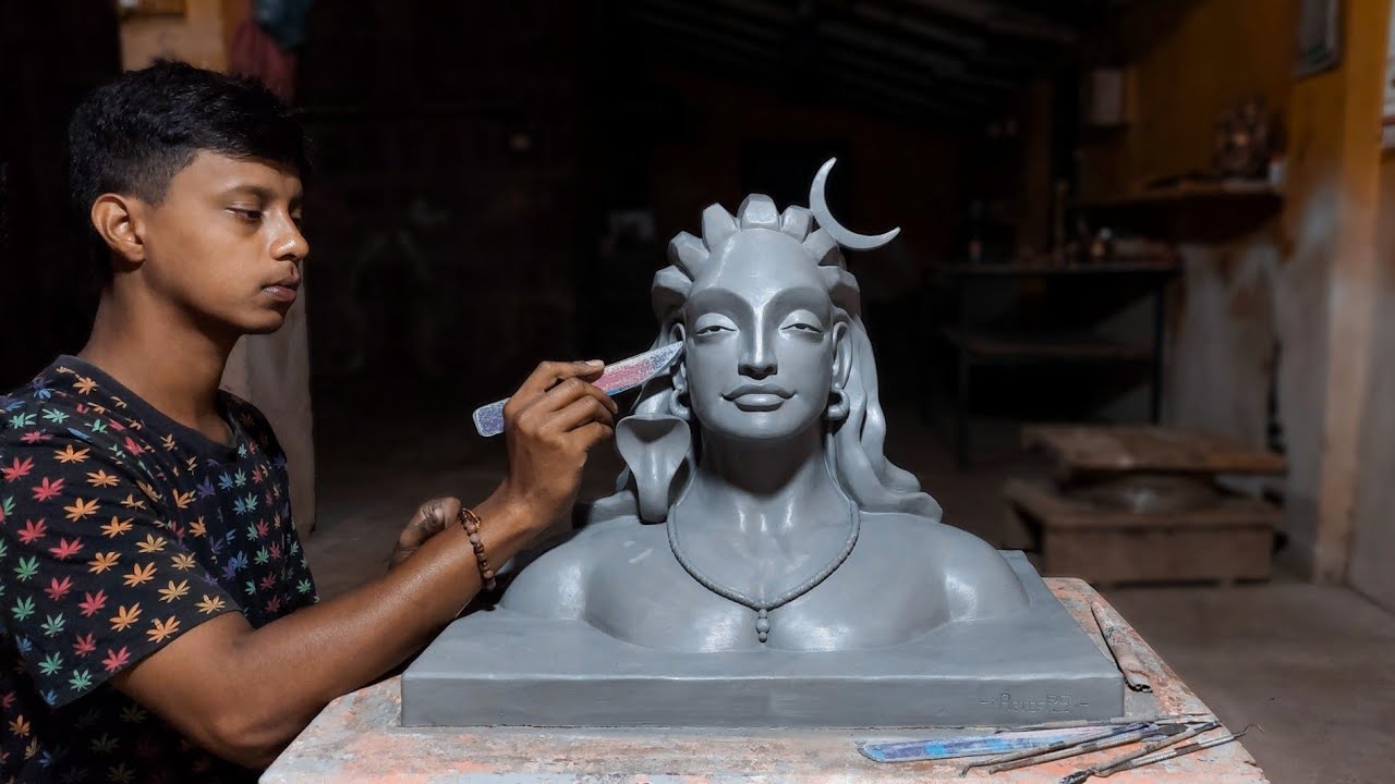 Adiyogi Clay Idol Making | Adiyogi Statue | Shiva Sculpture |ArtofPS