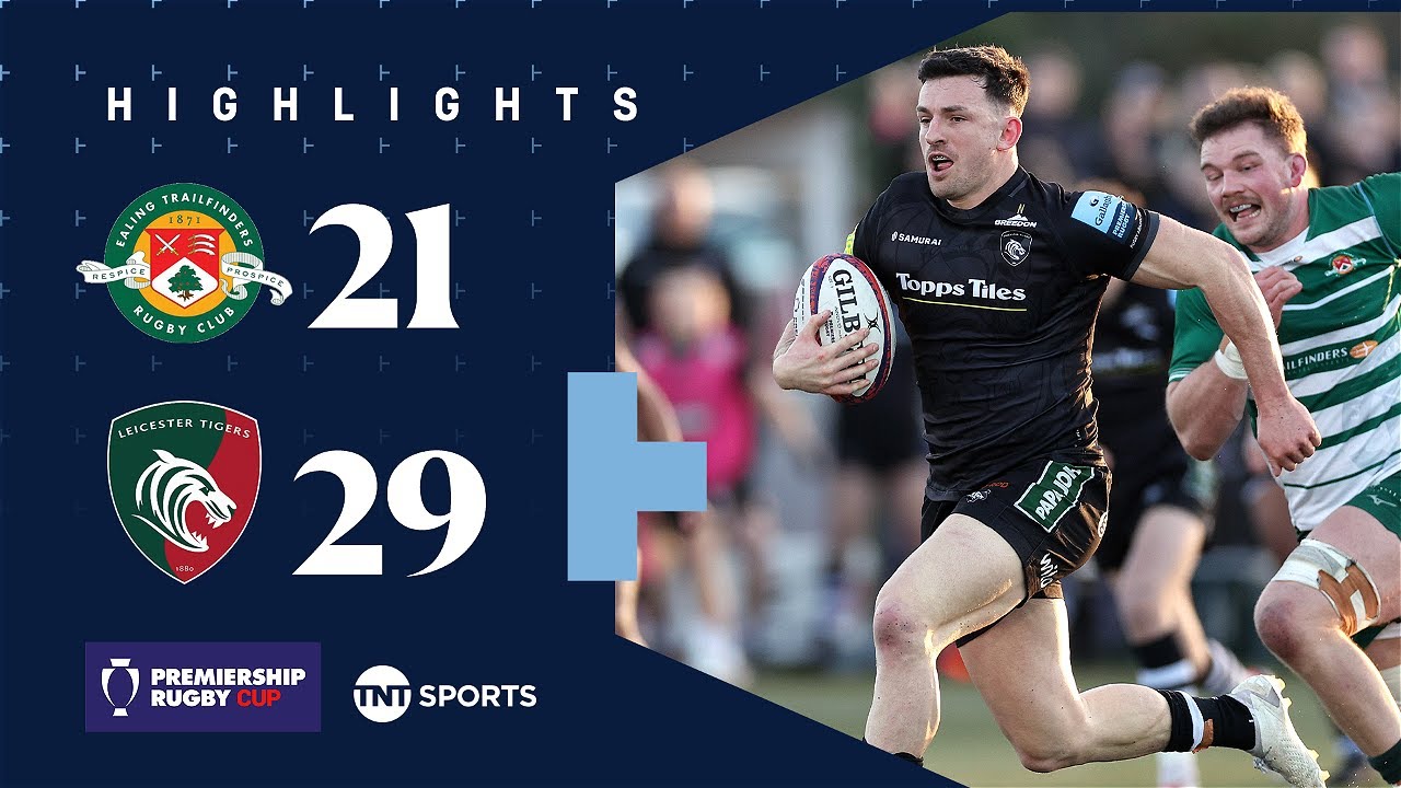 Tigers through to Cup final 🐅 | Ealing Trailfinders 21-29 Leicester Tigers | Premiership Rugby Cup