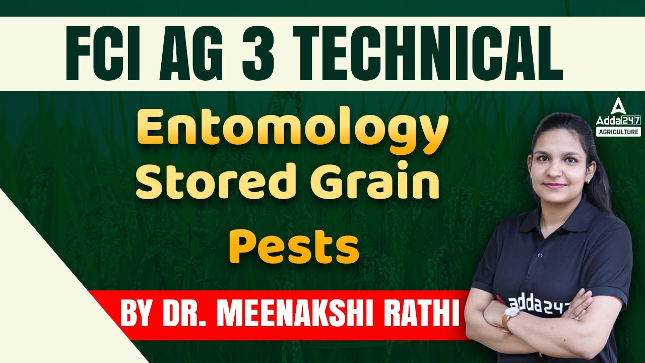 FCI AG 3 Technical | Entomology By Dr. Meenakshi Rathi | Stored Grain Pests