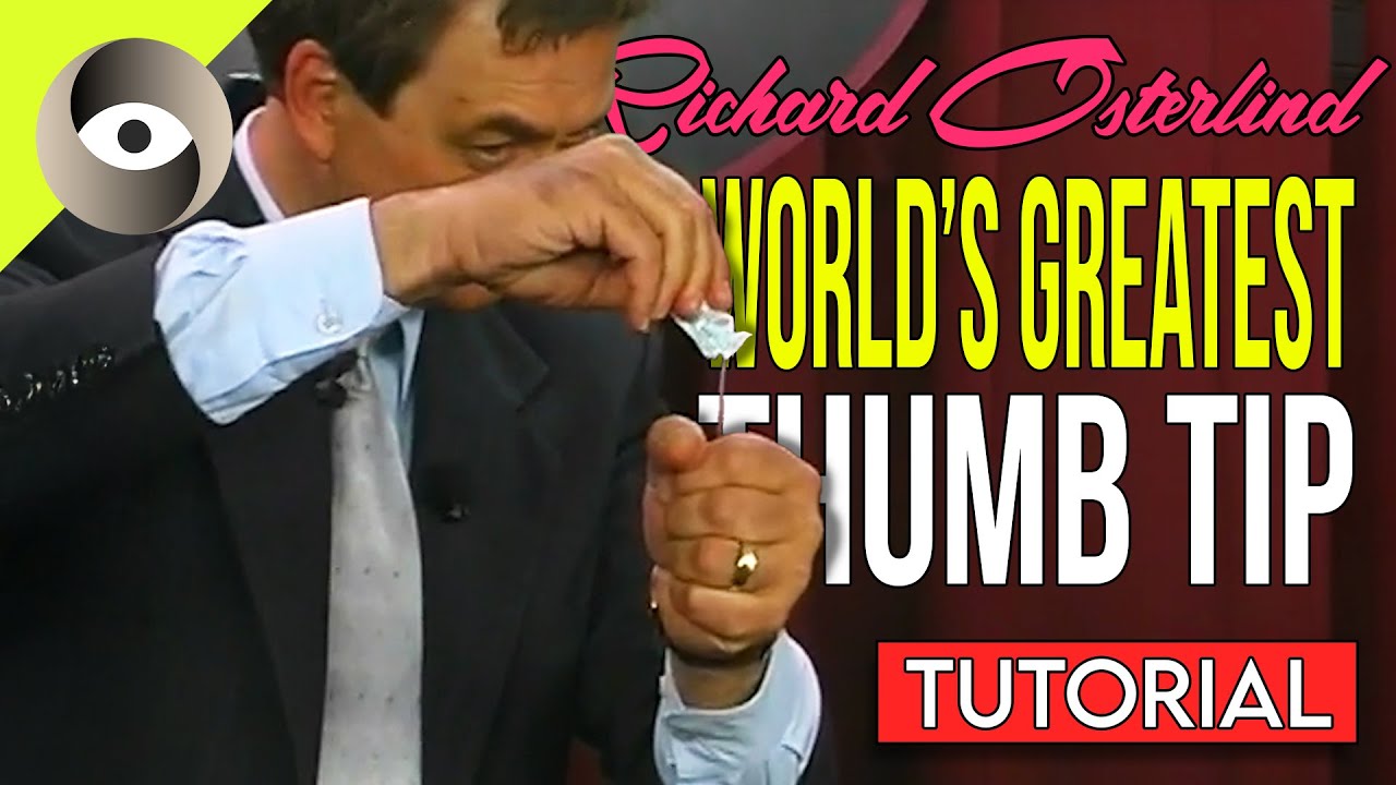 How to do the worlds best thumb tip trick!! | Saturday Sorcery Richard Osterlind tutorial