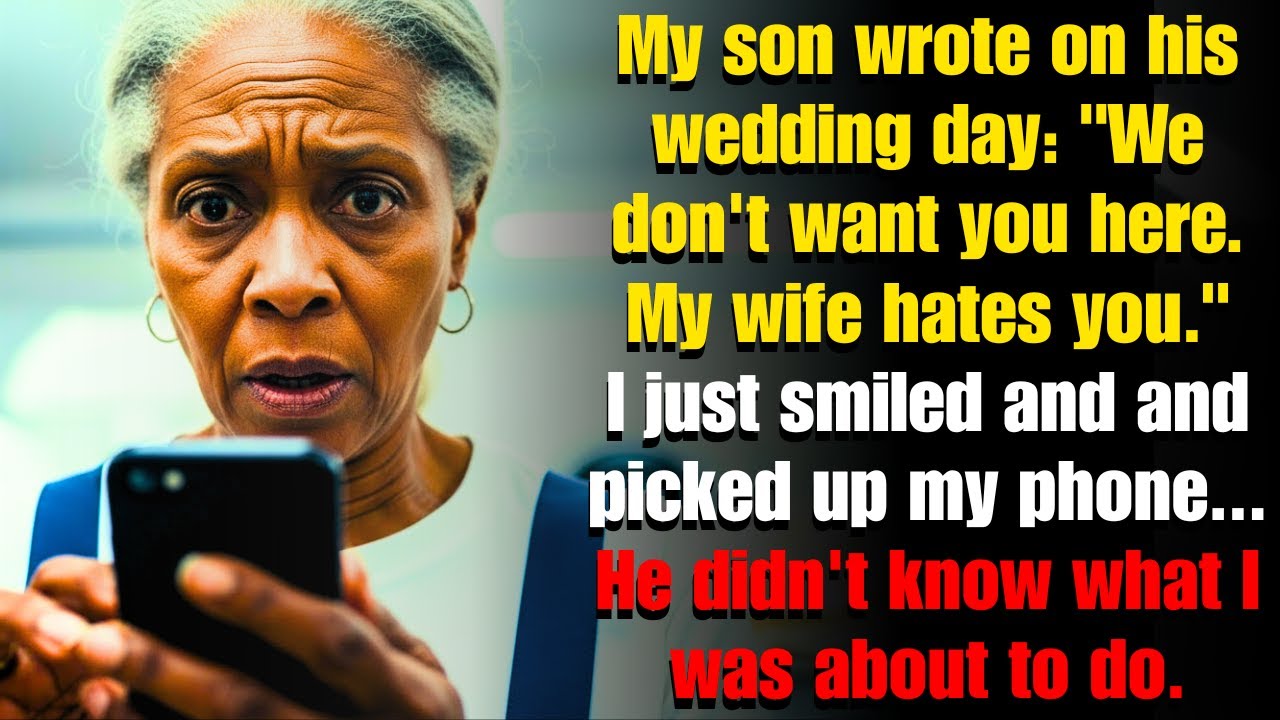 “We don’t want you here. My wife hates you.” My son wrote on his wedding day. I just laughed…