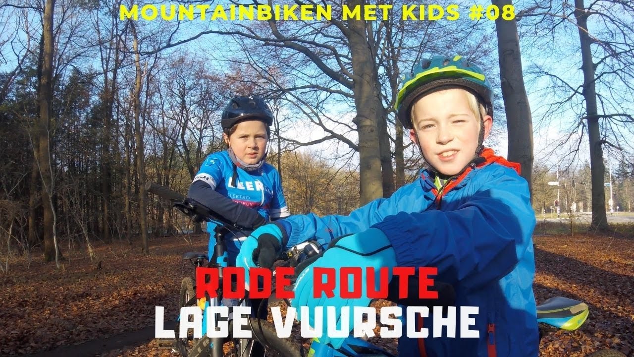 Mountainbiken met kids #8 De rode route in Lage Vuursche
