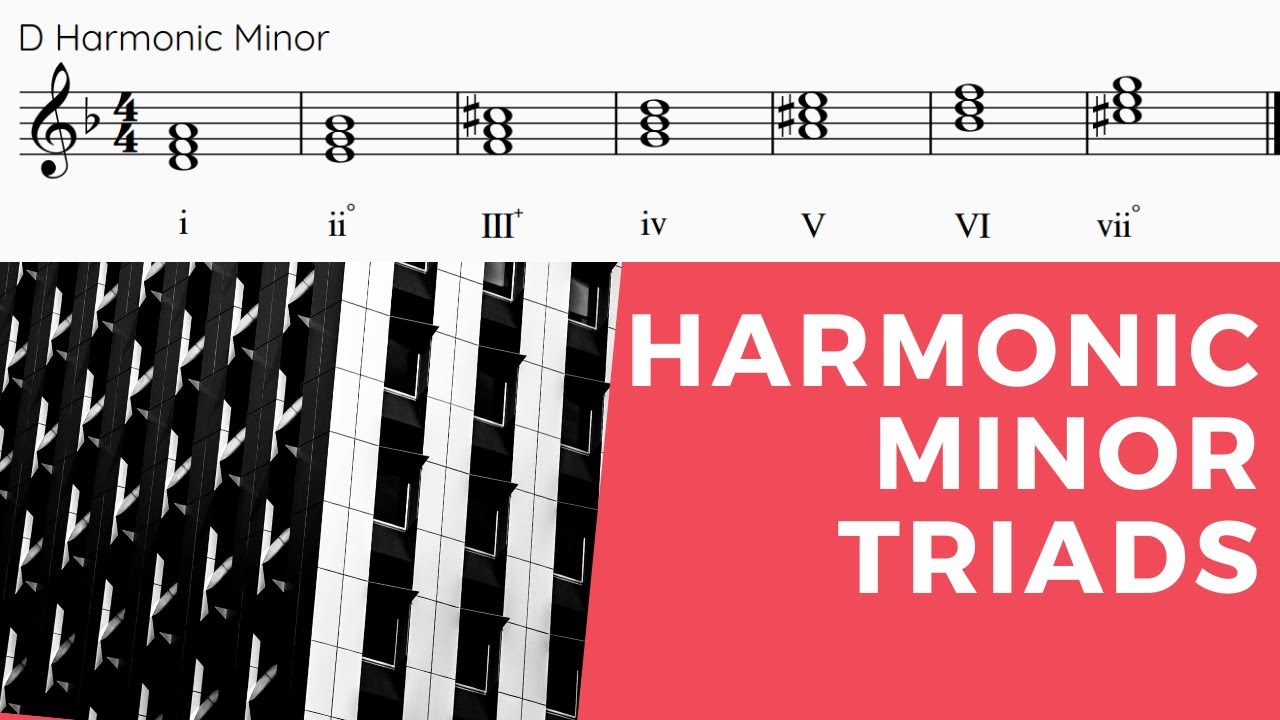 Harmonic Minor Triads Explained + Roman Numeral Figuring | Four Part Harmony Tutorial #12