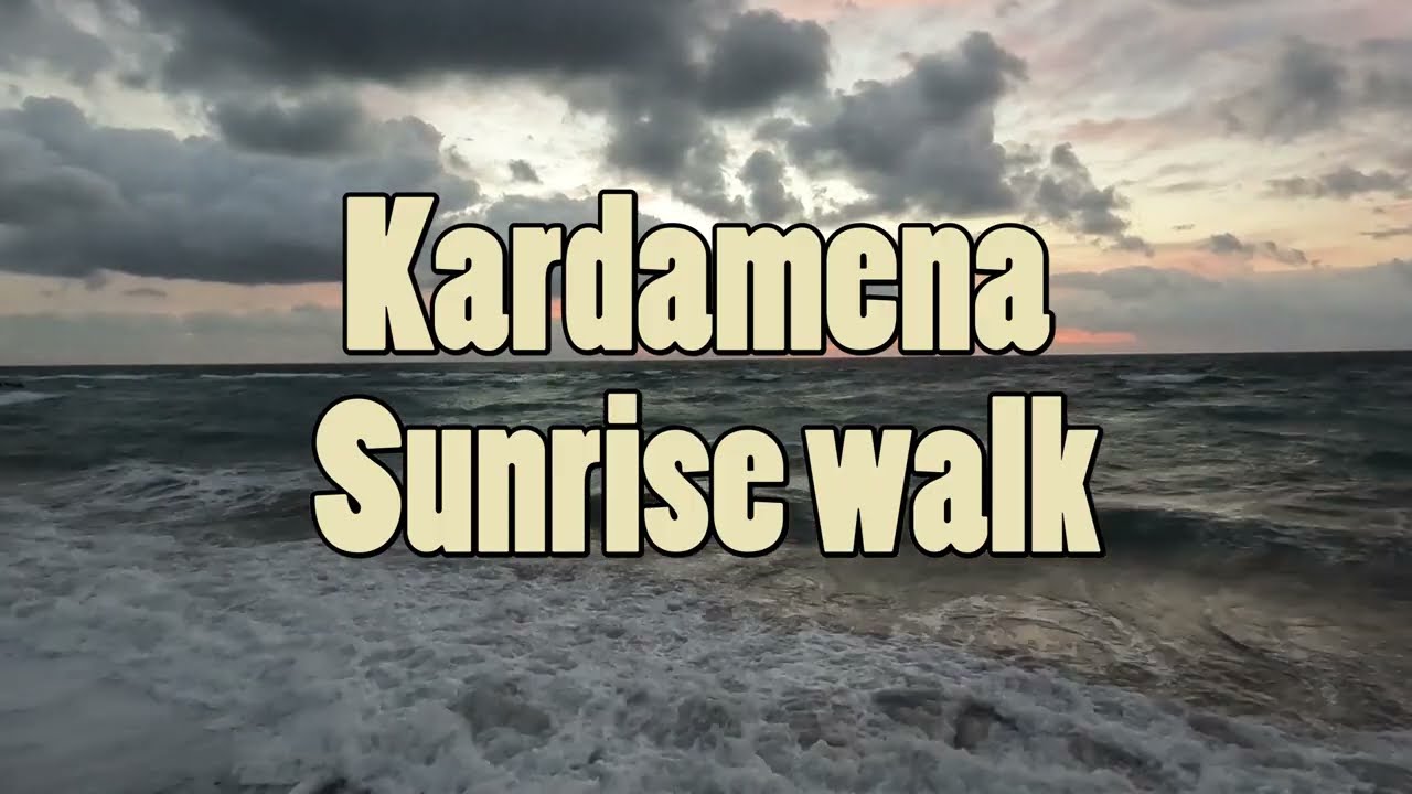 Kardamena sunrise walk in winter on the island of Kos in Greece