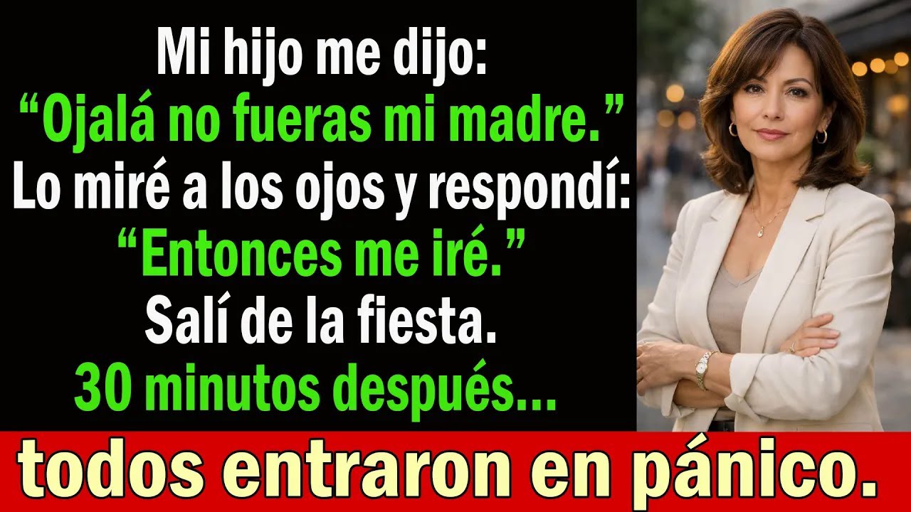 Mi hijo me dijo “Ojalá no fueras mi madre”… yo solo me levanté y sonreí