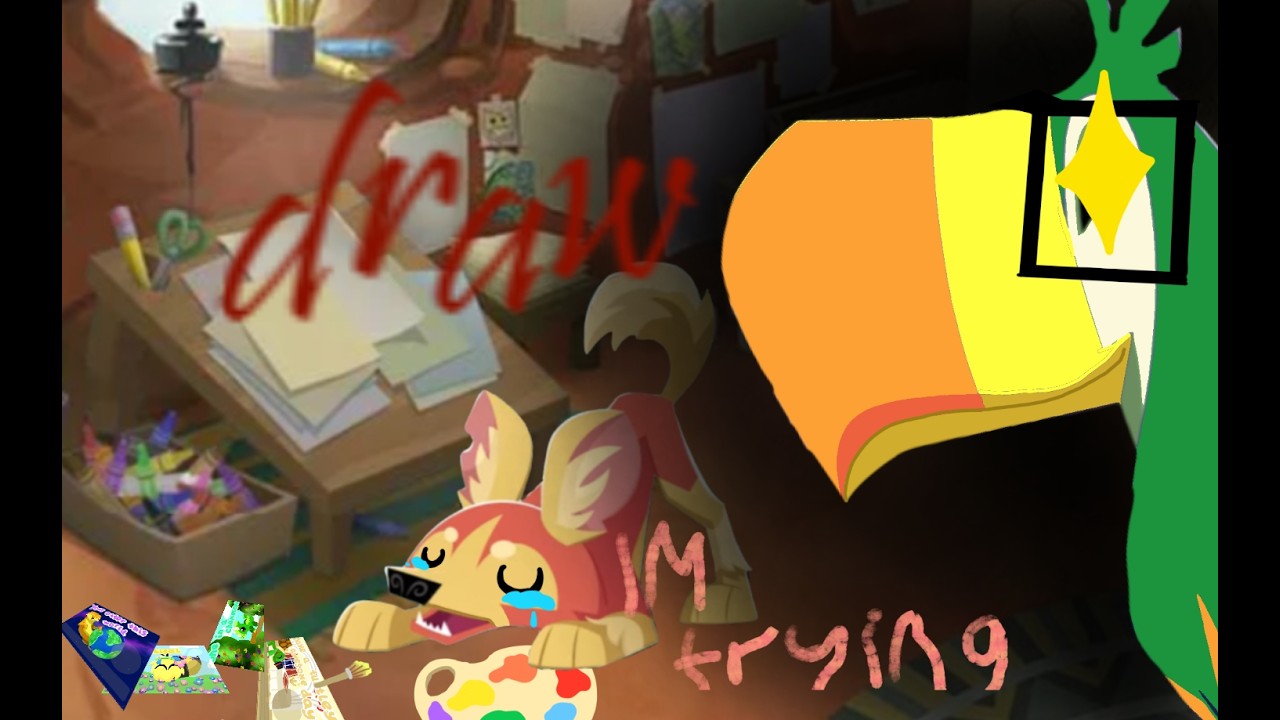 Animal jam but I am forced to draw