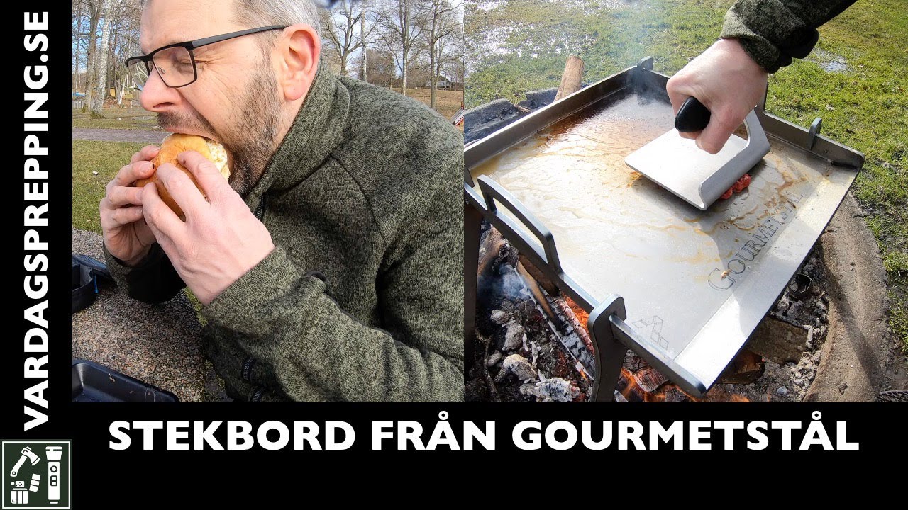 Patrik testar stekbord från Gourmetstål