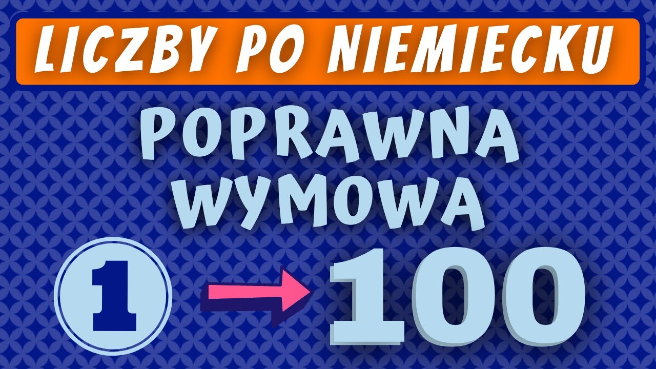 Liczby po niemiecku z wymową lektora