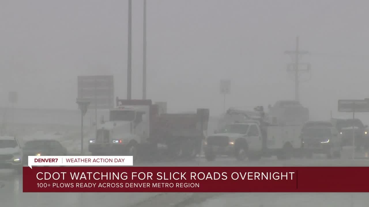 Snow creates slick roads March 6