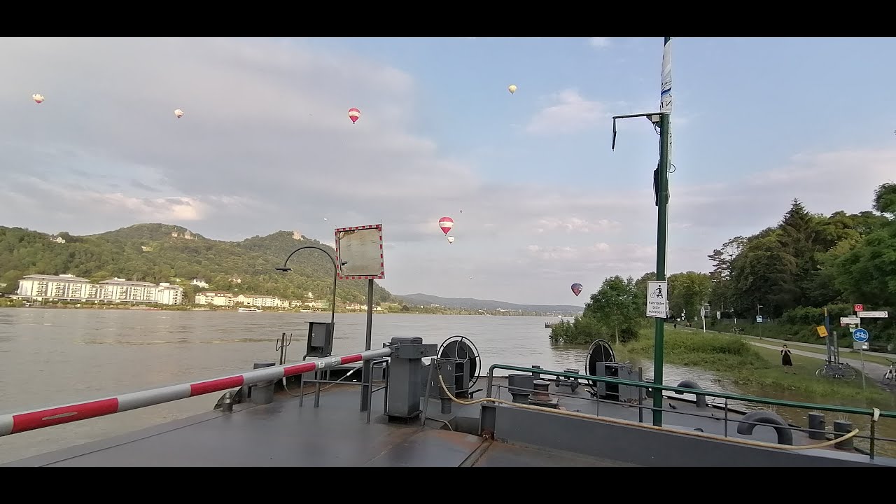 Eine Rheintour (bei Hochwasser) von Koblenz nach Königswinter