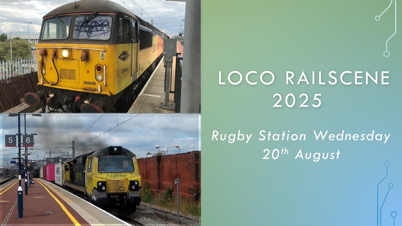 Loco Railscene 2025 - Rugby St 20/08/2025