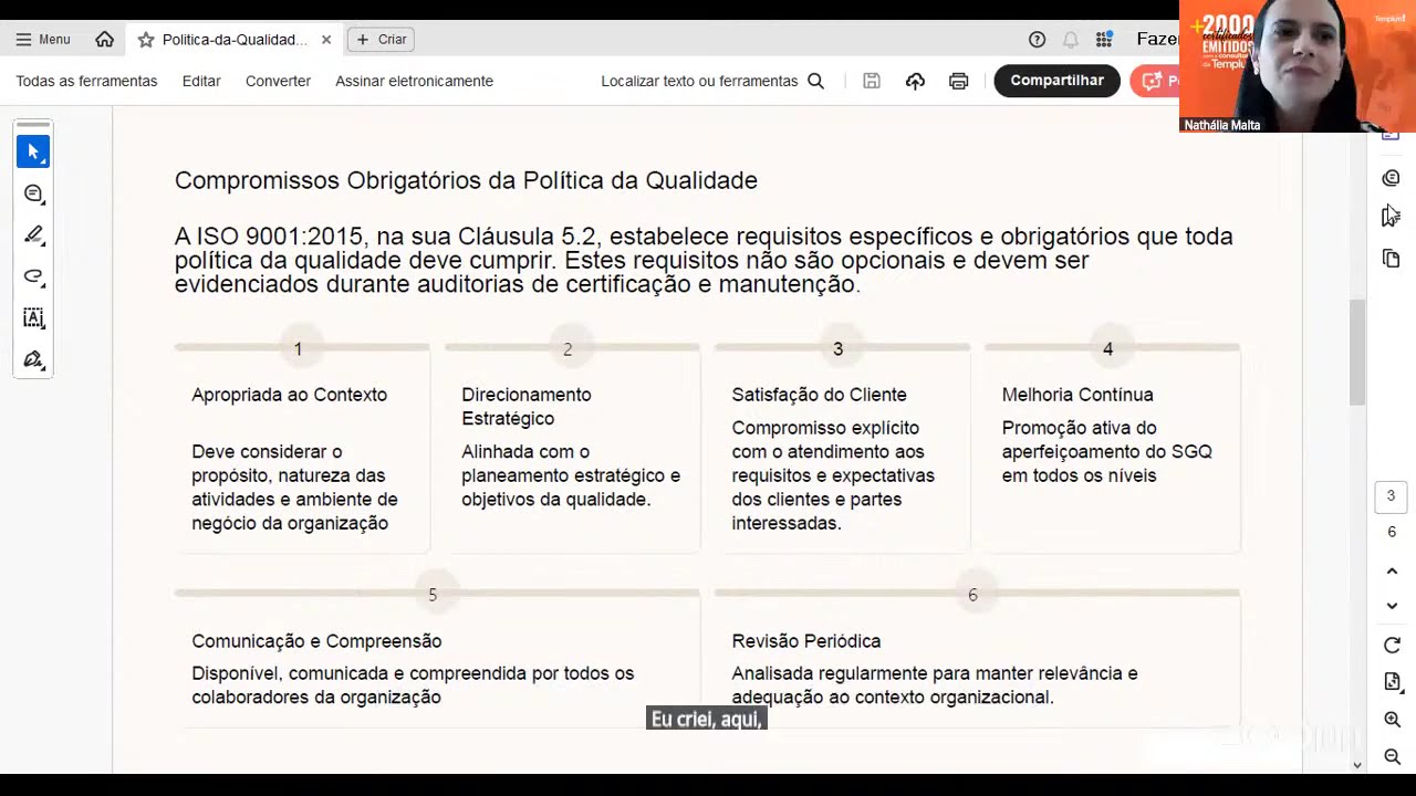 Treinamento Técnico - Qualidade - Política da Qualidade