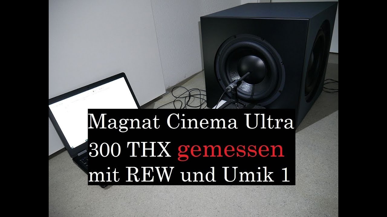 Magnat Cinema Ultra 300 THX Subwoofer gemessen mit REW und Umik 1