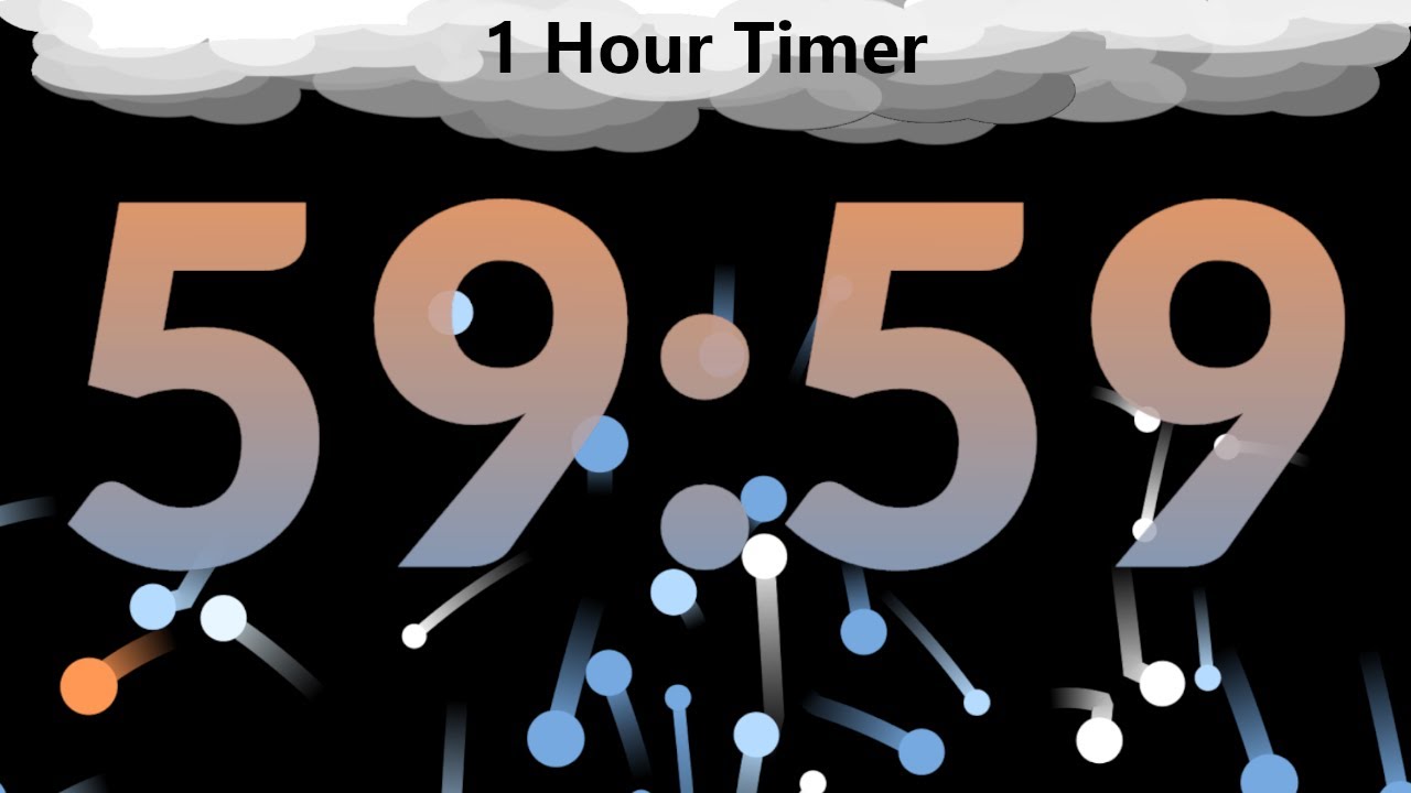 Satisfyingly Relaxing 1 Hour Lofi Timer | Chill Beats & Mesmerizing Visuals