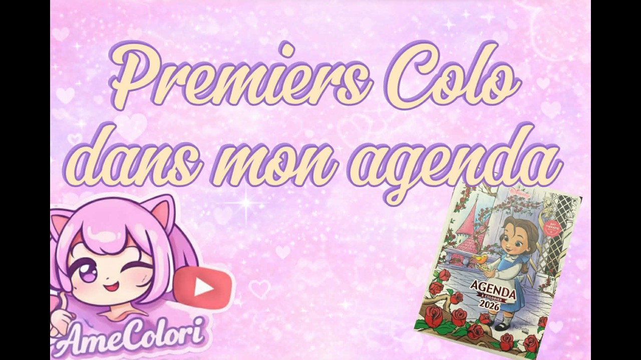 Premier colo dans mon agenda
