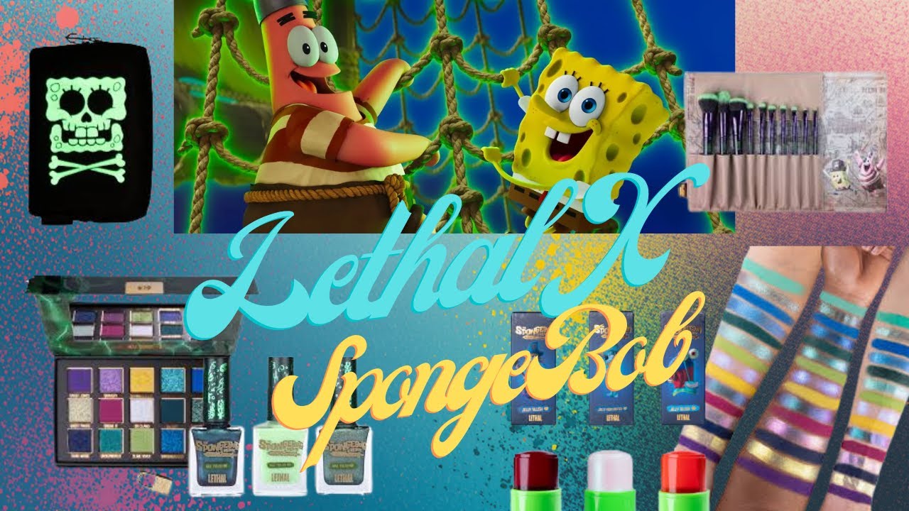 The Most Vibrant Green Eye Look Using SpongeBob Cosmetics