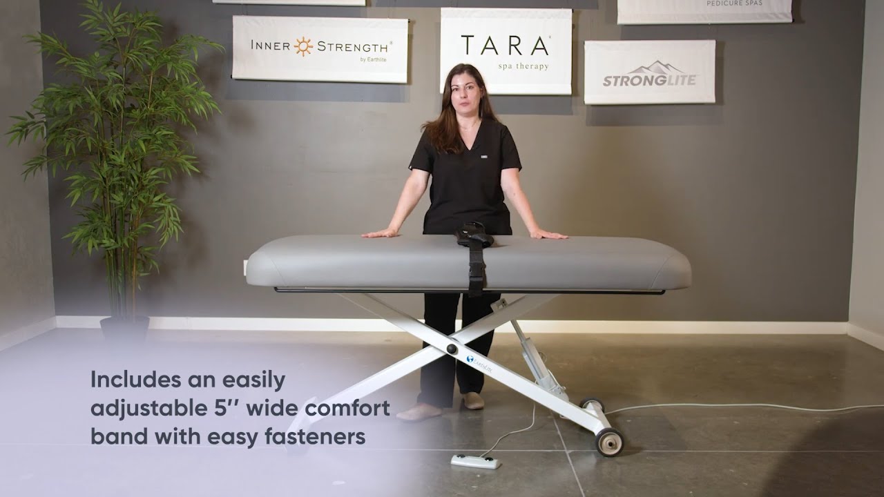 Earthlite Electric Lift Physical Therapy Table with Stretch Assist System - Massage Tools Demo
