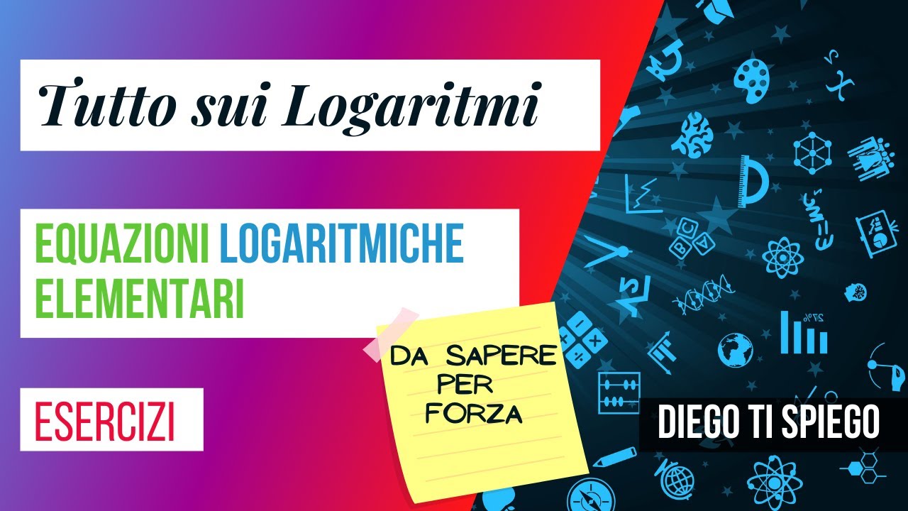 EQUAZIONI LOGARITMICHE #1 : ELEMENTARI