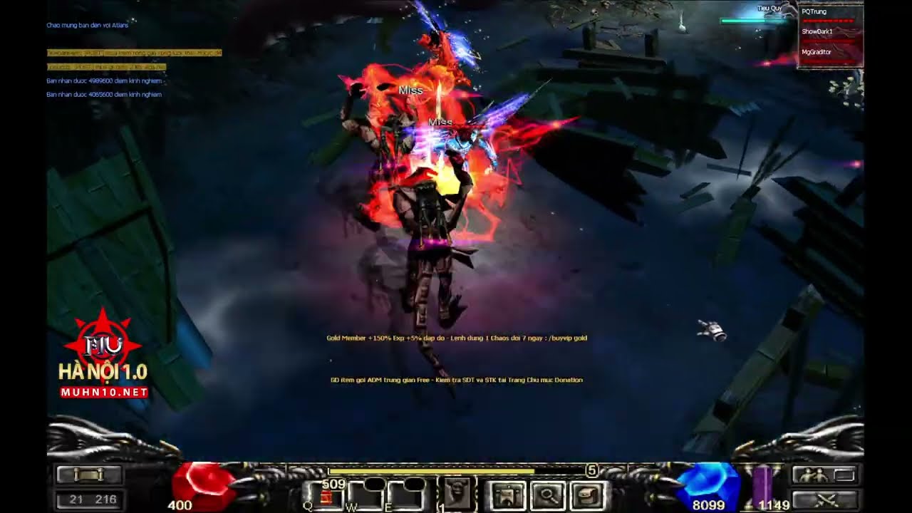 ⚔️ MU HÀ NỘI 1.0 - Đi săn vũ khí 2 dòng box 4 , Tìm cách ăn non cây Kiếm Rồng Luck ⚔️