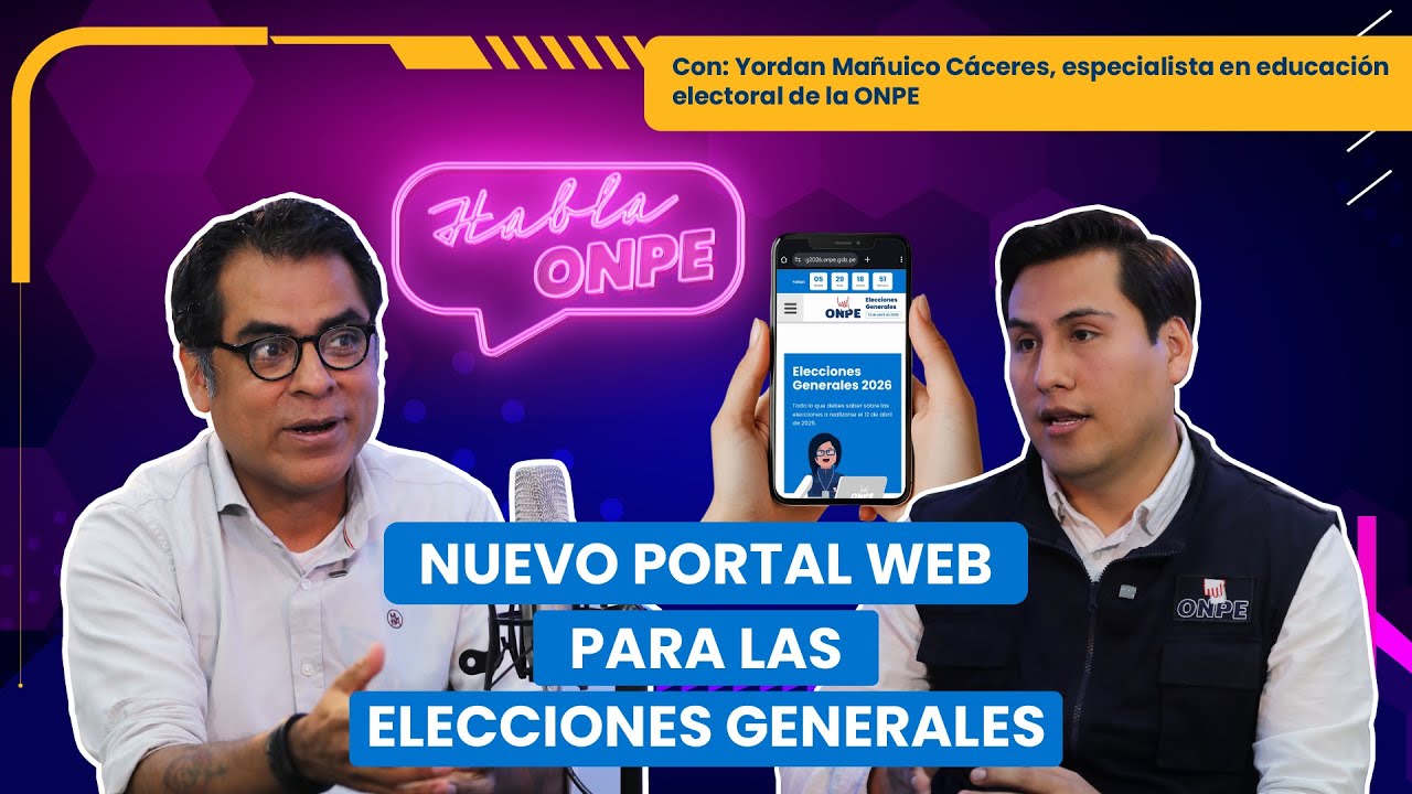 Habla ONPE #50 | Nuevo portal web para las Elecciones Generales 2026