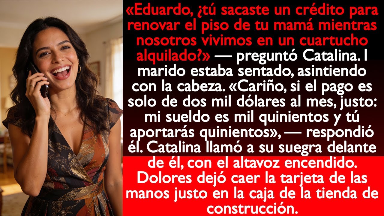 Llamé a mi suegra delante de mi marido. Ella dejó caer la tarjeta de las manos justo en la caja...