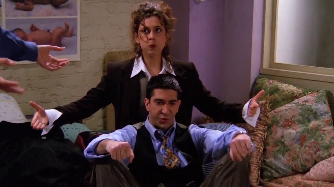 Ross with Susan during lamaze class | Friends S01E16