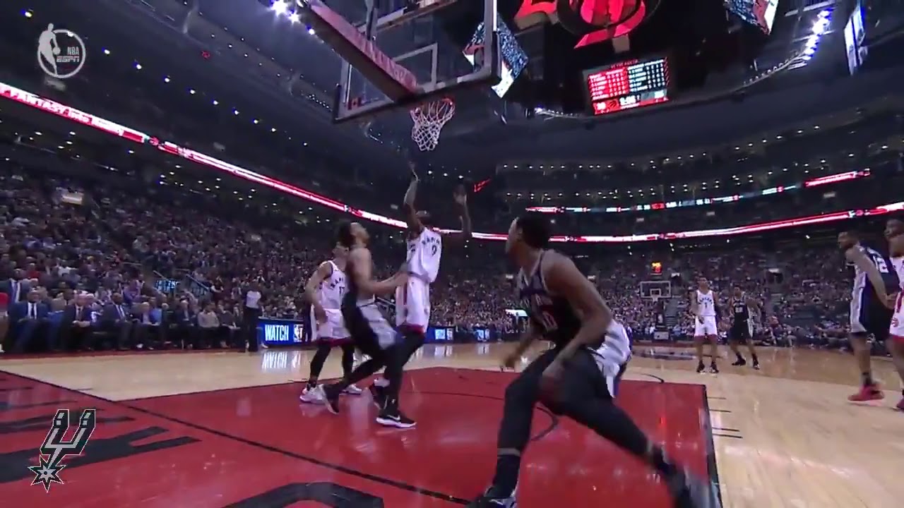 DeMar DeRozan with 360 Layup  vs Raptors 2.22